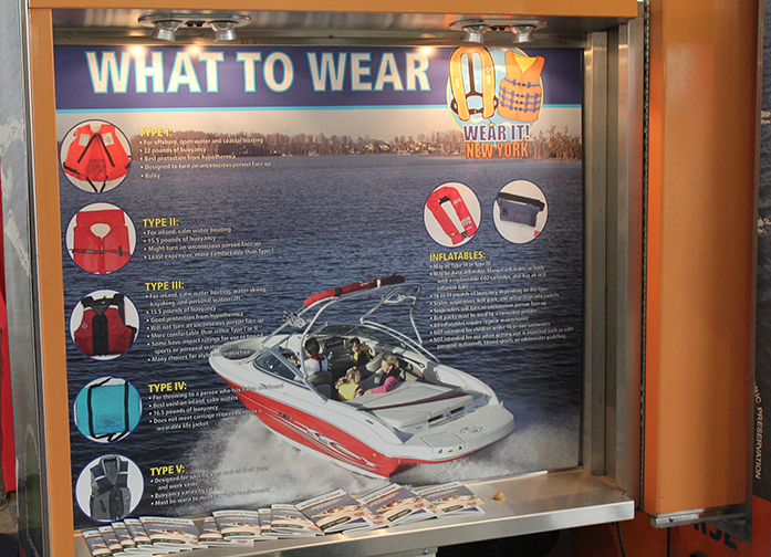 Boater Safety Life Vest Display